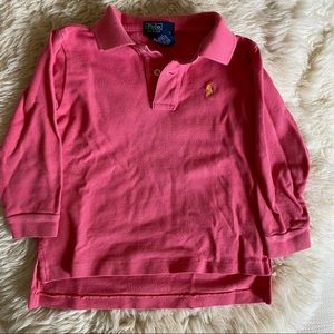 Ralph Lauren long sleeve pink shirt - 3T
